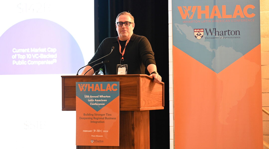 Paulo Passoni gives a keynote speech at the WHALAC conference.