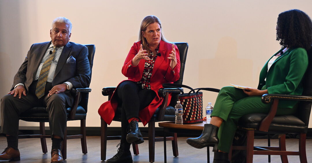 A panelists in discussion at the WHALAC Conference.