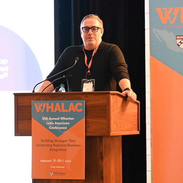 Paulo Passoni gives a keynote speech at the WHALAC conference.